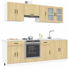 Conjunto de armarios de cocina "Lucca" de 8 piezas de madera de ingeniería de roble Sonoma en Armarios de cocina | Comprar onlin
