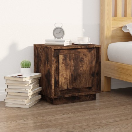 Nachttisch aus geräuchertem Eichensperrholz, 44 x 35 x 45 cm von vidaXL, Nachttische - Ref: Foro24-819846, Preis: 31,45 €, Ra...
