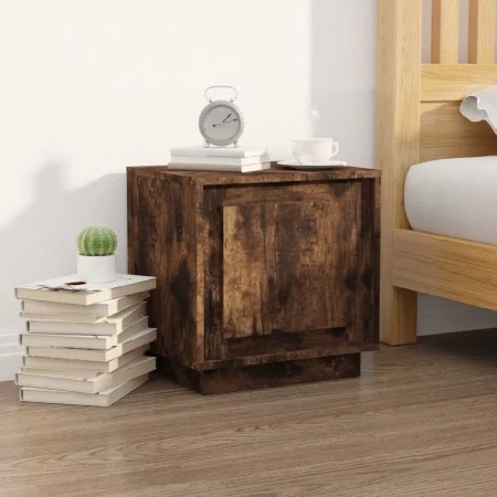 Smoked oak plywood nightstand 44x35x45 cm by vidaXL, Nightstands - Ref: Foro24-819846, Price: 31,31 €, Discount: %