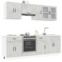 Conjunto de armarios de cocina "Lucca" de 8 piezas en madera de