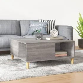 Sonoma Couchtisch aus grauem Sperrholz 80x80x36,5 cm von vidaXL, Couchtisch - Ref: Foro24-821098, Preis: 49,37 €, Rabatt: %