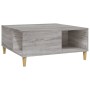 Mesa de centro madera contrachapada gris Sonoma 80x80x36,5 cm de vidaXL, Mesas de centro - Ref: Foro24-821098, Precio: 58,61 ...
