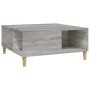 Sonoma Couchtisch aus grauem Sperrholz 80x80x36,5 cm von vidaXL, Couchtisch - Ref: Foro24-821098, Preis: 49,37 €, Rabatt: %