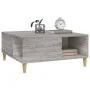 Sonoma Couchtisch aus grauem Sperrholz 80x80x36,5 cm von vidaXL, Couchtisch - Ref: Foro24-821098, Preis: 49,37 €, Rabatt: %