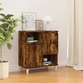 Aparador madera contrachapada color roble ahumado 60x35x70 cm de vidaXL, Aparadores - Ref: Foro24-821145, Precio: 71,16 €, De...