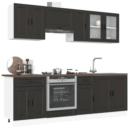 Conjunto de armarios de cocina "Porto" de 8 piezas de madera de