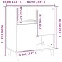 Sideboard aus geräuchertem Eichensperrholz, 60 x 35 x 70 cm von vidaXL, Sideboards - Ref: Foro24-821145, Preis: 71,16 €, Raba...