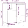 Sideboard aus geräuchertem Eichensperrholz, 60 x 35 x 70 cm von vidaXL, Sideboards - Ref: Foro24-821145, Preis: 72,25 €, Raba...