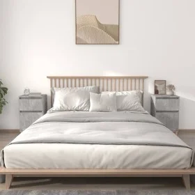 Bedside tables 2 pcs concrete gray 40x35x70 cm by vidaXL, Nightstands - Ref: Foro24-819701, Price: 76,33 €, Discount: %