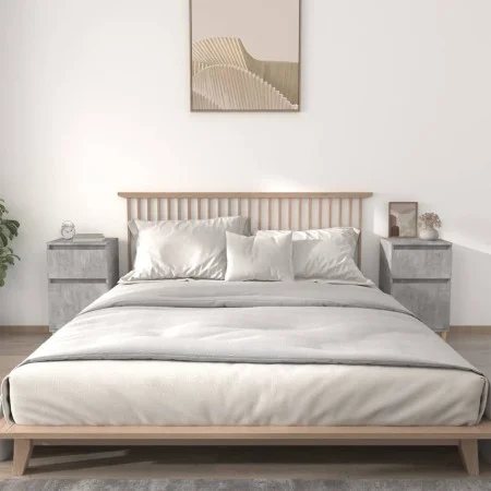 Bedside tables 2 pcs concrete gray 40x35x70 cm by vidaXL, Nightstands - Ref: Foro24-819701, Price: 76,33 €, Discount: %