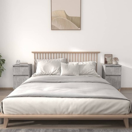 Nachttische 2 Stück betongrau 40x35x70 cm von vidaXL, Nachttische - Ref: Foro24-819701, Preis: 77,26 €, Rabatt: %