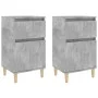 Bedside tables 2 pcs concrete gray 40x35x70 cm by vidaXL, Nightstands - Ref: Foro24-819701, Price: 76,33 €, Discount: %