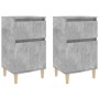 Nachttische 2 Stück betongrau 40x35x70 cm von vidaXL, Nachttische - Ref: Foro24-819701, Preis: 77,26 €, Rabatt: %
