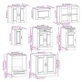 Mueble cocina Kalmar blanco de alto brillo 8 pzas