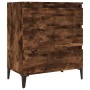 Aparador madera contrachapada color roble ahumado 60x35x70 cm de vidaXL, Aparadores - Ref: Foro24-823053, Precio: 58,18 €