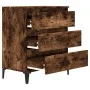 Sideboard aus geräuchertem Eichensperrholz, 60 x 35 x 70 cm von vidaXL, Sideboards - Ref: Foro24-823053, Preis: 57,25 €, Raba...