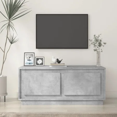 Mesa de centro madera contrachapada gris hormigón 102x50x44 cm de vidaXL, Mesas de centro - Ref: Foro24-819880, Precio: 54,73...