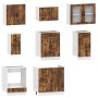 Conjunto de armarios de cocina "Porto" de 8 piezas de madera de