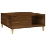 Mesa de centro madera contrachapada roble marrón 80x80x36,5 cm de vidaXL, Mesas de centro - Ref: Foro24-821099, Precio: 47,84...