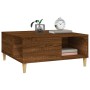 Brown oak plywood coffee table 80x80x36.5 cm by vidaXL, Coffee table - Ref: Foro24-821099, Price: 47,84 €, Discount: %