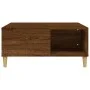 Mesa de centro madera contrachapada roble marrón 80x80x36,5 cm de vidaXL, Mesas de centro - Ref: Foro24-821099, Precio: 47,84...