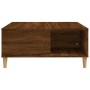 Brown oak plywood coffee table 80x80x36.5 cm by vidaXL, Coffee table - Ref: Foro24-821099, Price: 47,84 €, Discount: %