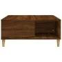 Mesa de centro madera contrachapada roble marrón 80x80x36,5 cm de vidaXL, Mesas de centro - Ref: Foro24-821099, Precio: 47,84...