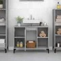 Betongrauer Sperrholz-Waschbeckenschrank, 80 x 33 x 60 cm von vidaXL, Badezimmerwaschtische - Ref: Foro24-821296, Preis: 68,4...
