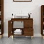 Badezimmerschrank aus braunem Eichensperrholz, 65 x 33 x 60 cm von vidaXL, Badezimmermöbel - Ref: Foro24-819827, Preis: 69,50...