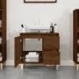 Badezimmerschrank aus braunem Eichensperrholz, 65 x 33 x 60 cm von vidaXL, Badezimmermöbel - Ref: Foro24-819827, Preis: 69,50...