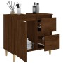 Badezimmerschrank aus braunem Eichensperrholz, 65 x 33 x 60 cm von vidaXL, Badezimmermöbel - Ref: Foro24-819827, Preis: 69,50...