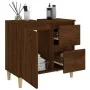 Badezimmerschrank aus braunem Eichensperrholz, 65 x 33 x 60 cm von vidaXL, Badezimmermöbel - Ref: Foro24-819827, Preis: 69,50...