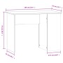 Escritorio de madera contrachapada gris Sonoma 100x55x75 cm de vidaXL, Escritorios - Ref: Foro24-823030, Precio: 65,80 €, Des...