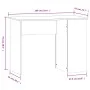 Sonoma grauer Sperrholzschreibtisch 100x55x75 cm von vidaXL, Schreibtische - Ref: Foro24-823030, Preis: 64,48 €, Rabatt: %