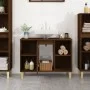 Armario de lavabo madera contrachapada roble marrón 80x33x60 cm de vidaXL, Tocadores de baño - Ref: Foro24-821291, Precio: 57...