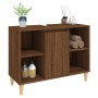 Waschbeckenschrank aus braunem Eichensperrholz, 80 x 33 x 60 cm von vidaXL, Badezimmerwaschtische - Ref: Foro24-821291, Preis...