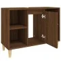 Armario de lavabo madera contrachapada roble marrón 80x33x60 cm de vidaXL, Tocadores de baño - Ref: Foro24-821291, Precio: 57...