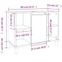 Armario de lavabo madera contrachapada roble marrón 80x33x60 cm de vidaXL, Tocadores de baño - Ref: Foro24-821291, Precio: 57...