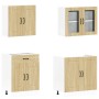 Mueble cocina Kalmar roble sonoma 4 pzas madera contrachapada
