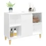 Sperrholz Waschbecken Schrank glänzend weiß 80x33x60cm von vidaXL, Badezimmerwaschtische - Ref: Foro24-821286, Preis: 75,09 €...