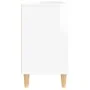 Sperrholz Waschbecken Schrank glänzend weiß 80x33x60cm von vidaXL, Badezimmerwaschtische - Ref: Foro24-821286, Preis: 75,09 €...