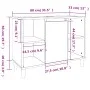 Sperrholz Waschbecken Schrank glänzend weiß 80x33x60cm von vidaXL, Badezimmerwaschtische - Ref: Foro24-821286, Preis: 75,09 €...