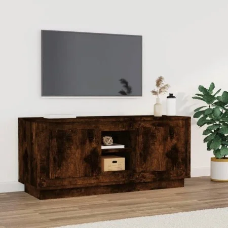 TV-Schrank aus geräuchertem Eichensperrholz, 102 x 35 x 45 cm von vidaXL, TV-Möbel - Ref: Foro24-819865, Preis: 61,09 €, Raba...
