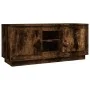 TV-Schrank aus geräuchertem Eichensperrholz, 102 x 35 x 45 cm von vidaXL, TV-Möbel - Ref: Foro24-819865, Preis: 61,09 €, Raba...