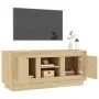 TV-Möbel Sperrholz Sonoma Eiche 102x35x45 cm von vidaXL, TV-Möbel - Ref: Foro24-819863, Preis: 62,81 €, Rabatt: %