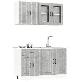 Conjunto de armarios de cocina de 4 piezas "Lucca" de, madera