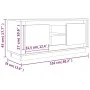 TV-Möbel Sperrholz Sonoma Eiche 102x35x45 cm von vidaXL, TV-Möbel - Ref: Foro24-819863, Preis: 62,81 €, Rabatt: %