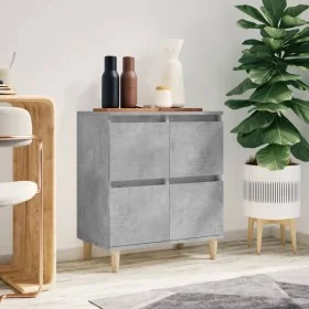 Betongraues Sperrholz-Sideboard 60x35x70 cm von vidaXL, Sideboards - Ref: Foro24-821160, Preis: 73,02 €, Rabatt: %