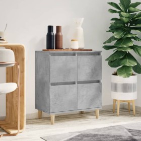 Concrete gray plywood sideboard 60x35x70 cm by vidaXL, Sideboards - Ref: Foro24-821160, Price: 74,06 €, Discount: %