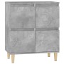 Aparador de madera contrachapada gris hormigón 60x35x70 cm de vidaXL, Aparadores - Ref: Foro24-821160, Precio: 76,46 €, Descu...